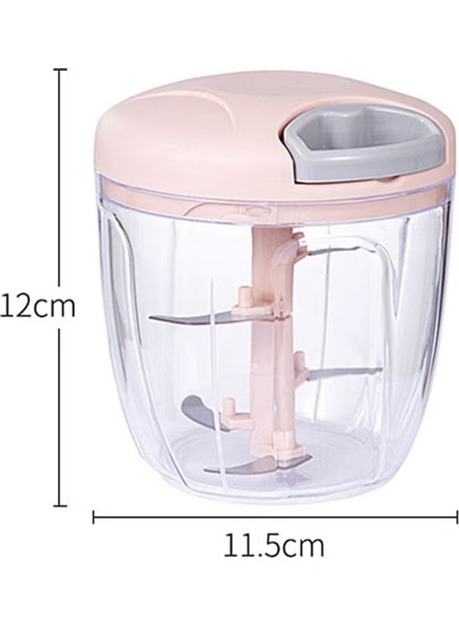 Easy Shop مفرمة طعام يدوية مفرمة بصل وثوم – معالج خضار سحب يدوي (أزرق) - Image 3